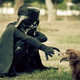 Illustration for article titled The most adorable Han Solo and Chewbacca are this kid and his dog